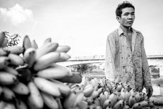 Banana Man by Graeme Heckels Saigon Street Photography, Vietnam