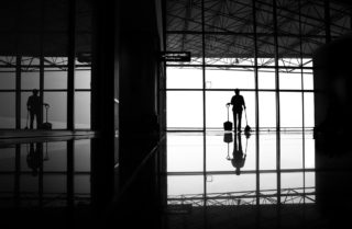 Black and White photo by Graeme Heckels Hanoi Street Photography Hanoi Airport
